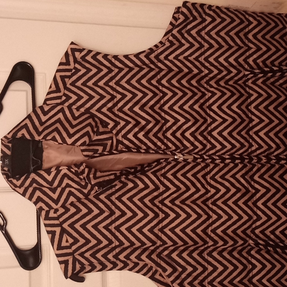 Brown and Black Bubble Vest